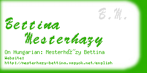 bettina mesterhazy business card